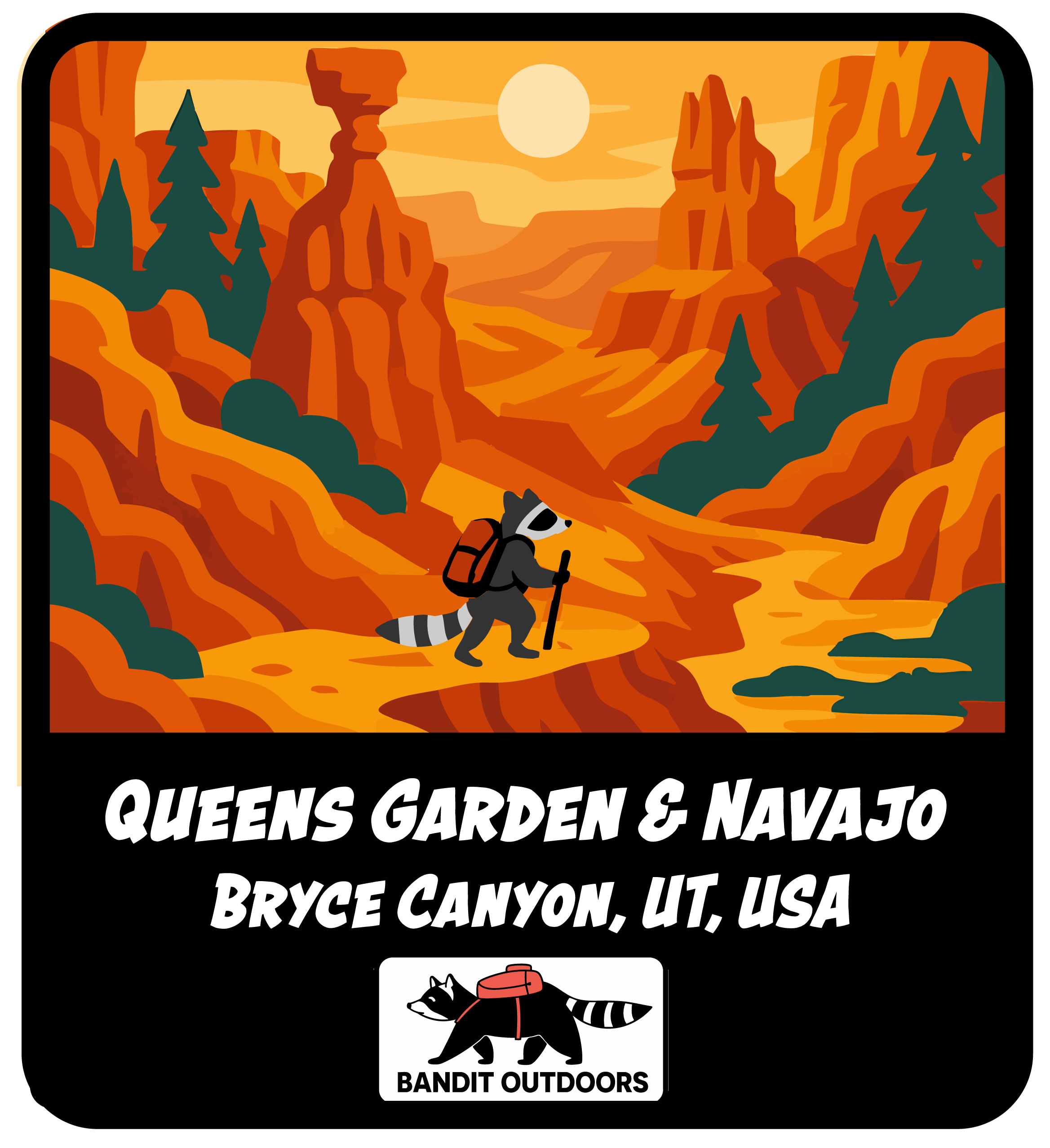 Reward Sticker - Queens Garden and Navajo Loop with Kisscut Line