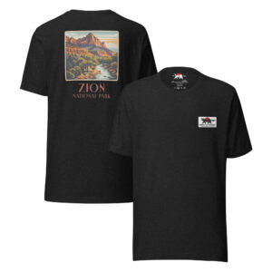 Zion National Park Tee - Black Heather, XL