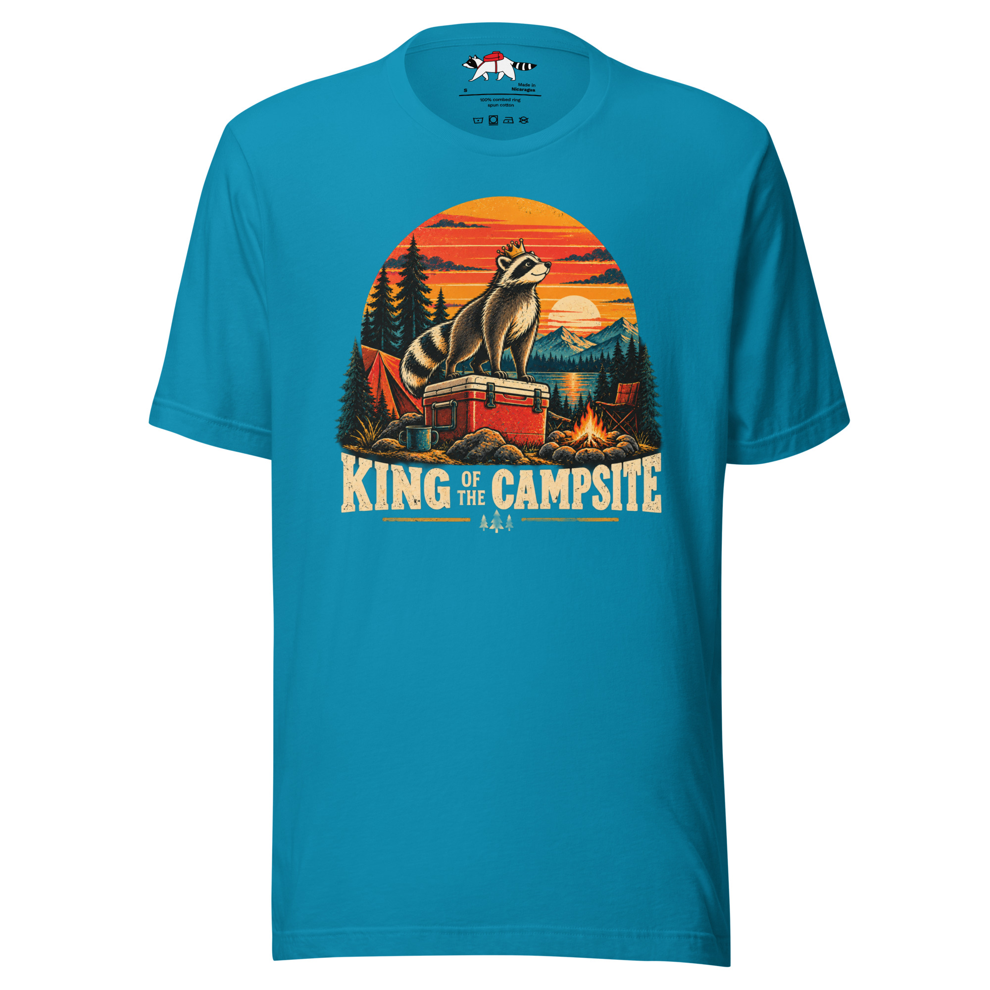 King of the Campsite Raccoon T-Shirt - Image 11