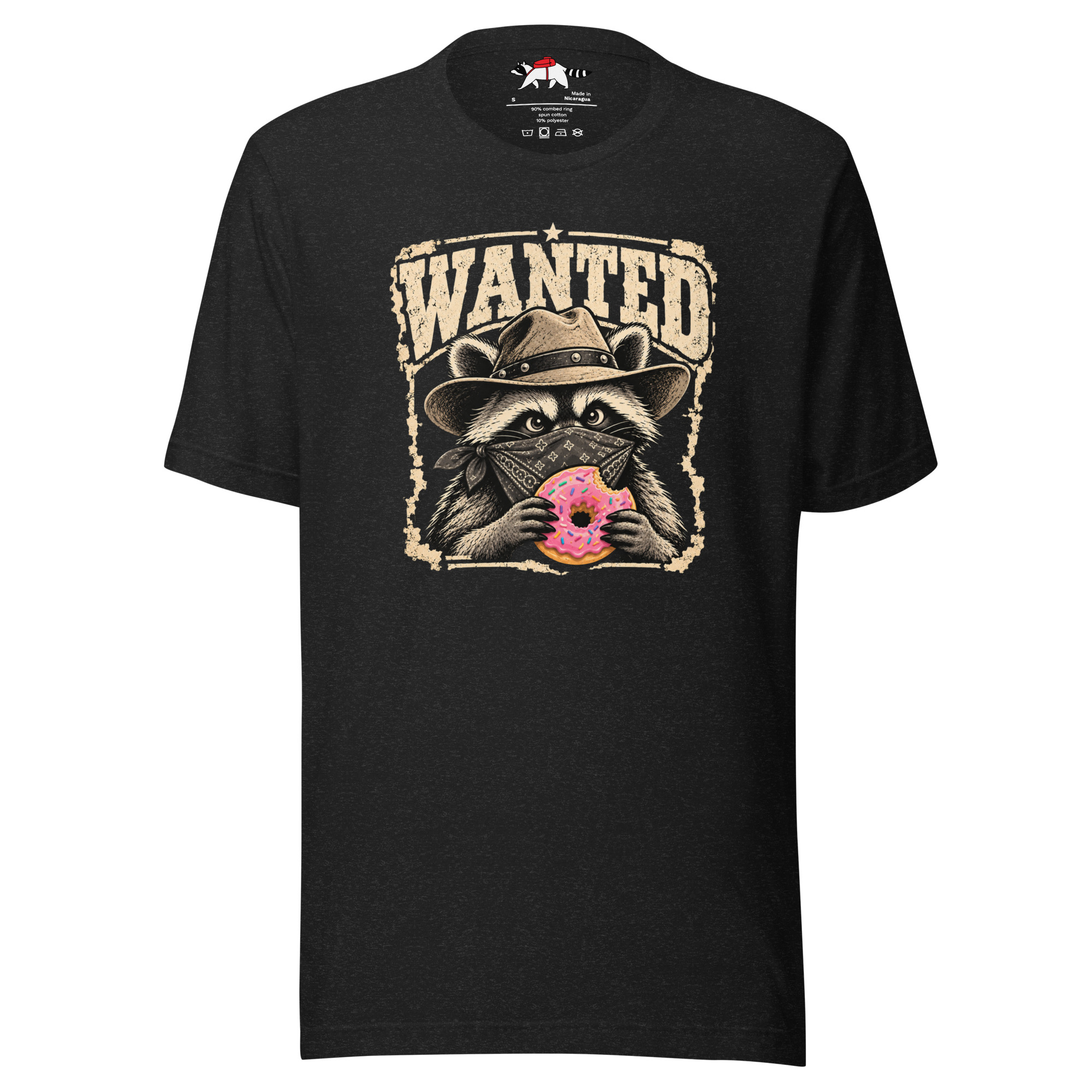Wanted Donut Bandit Raccoon T-Shirt - Image 4