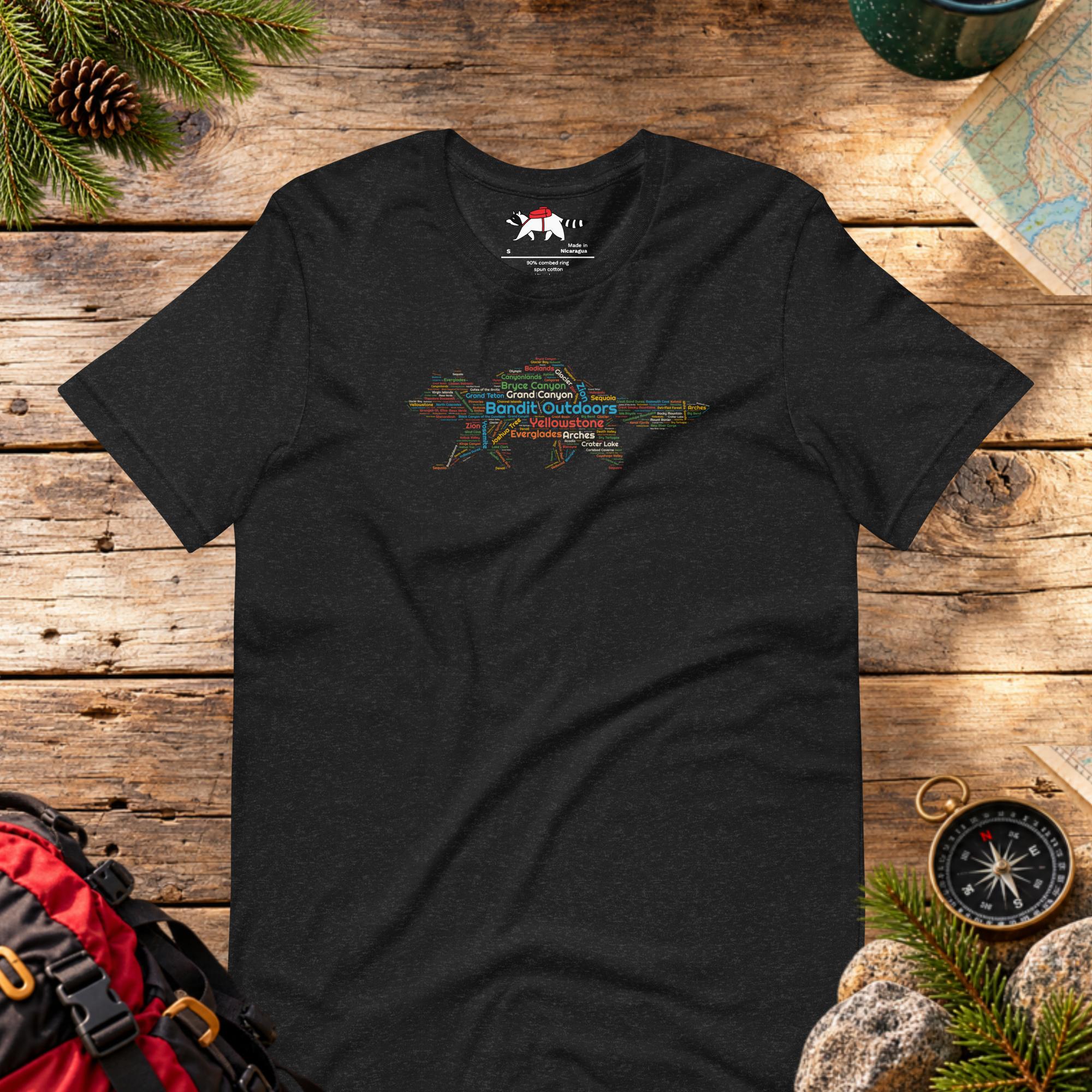 National Parks Word Cloud T-Shirt