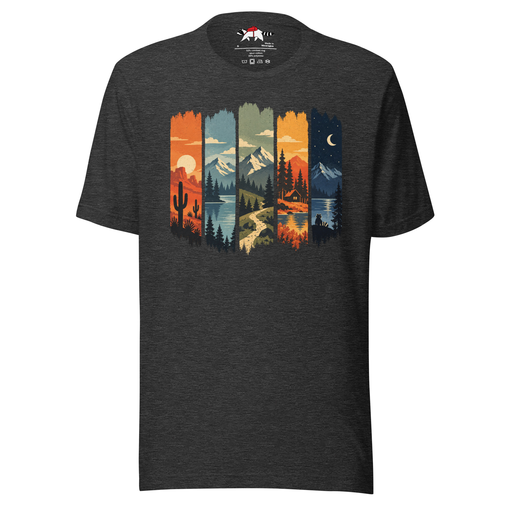 Five Scenic Landscapes Outdoor T-Shirt - Image 3