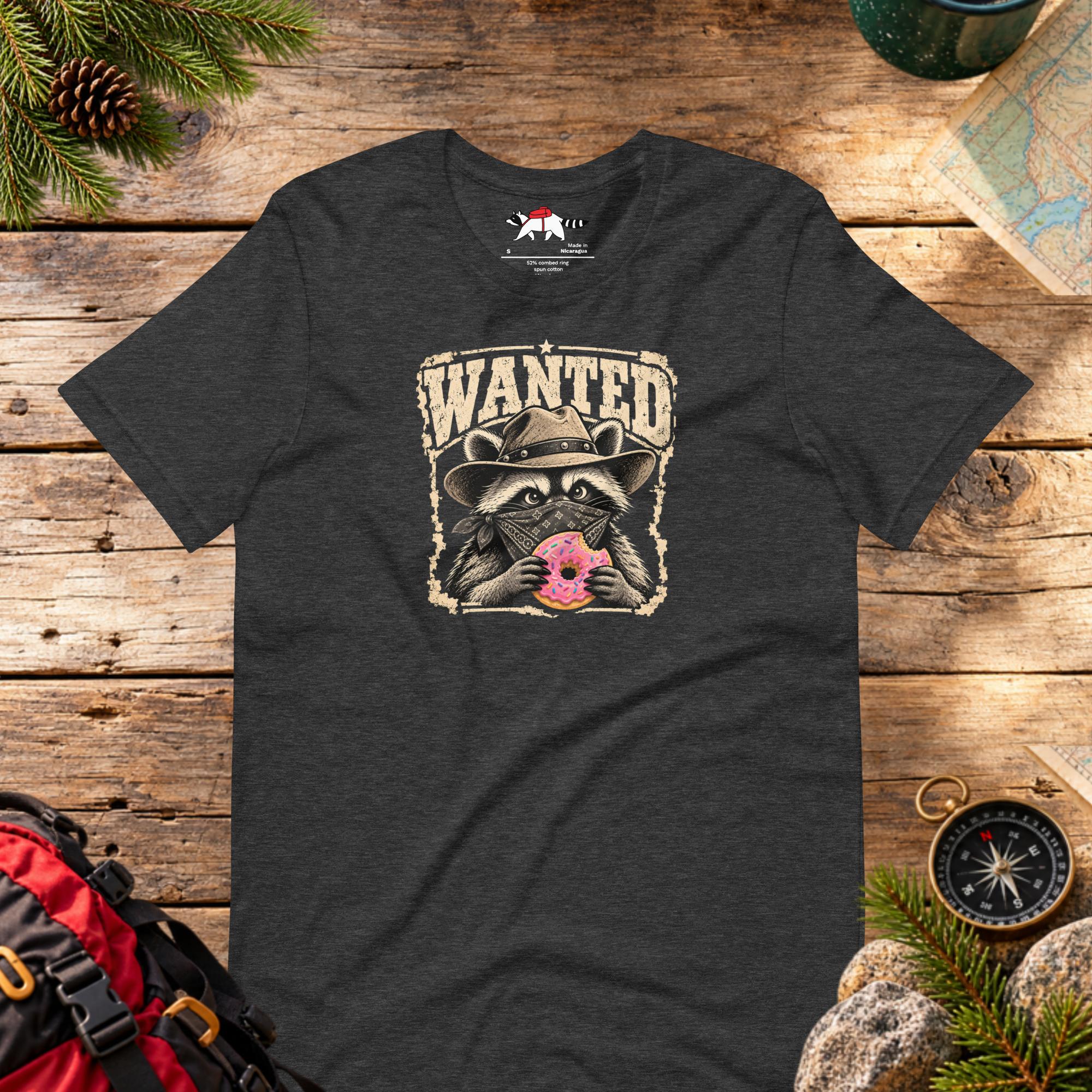 Wanted Donut Bandit Raccoon T-Shirt