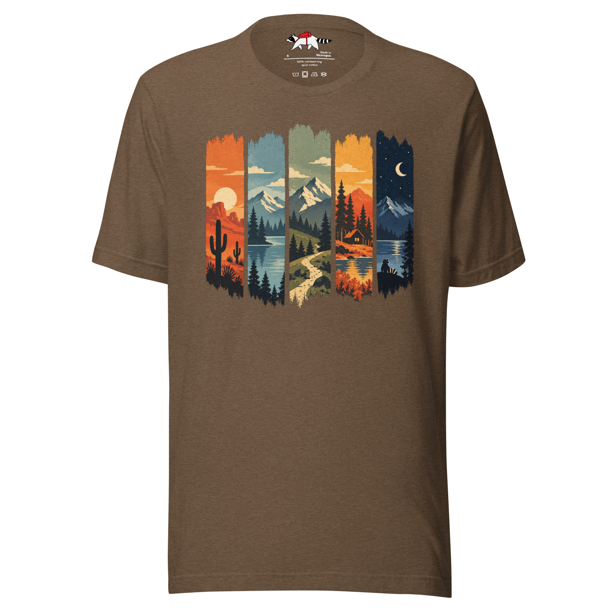 Five Scenic Landscapes Outdoor T-Shirt - Image 4