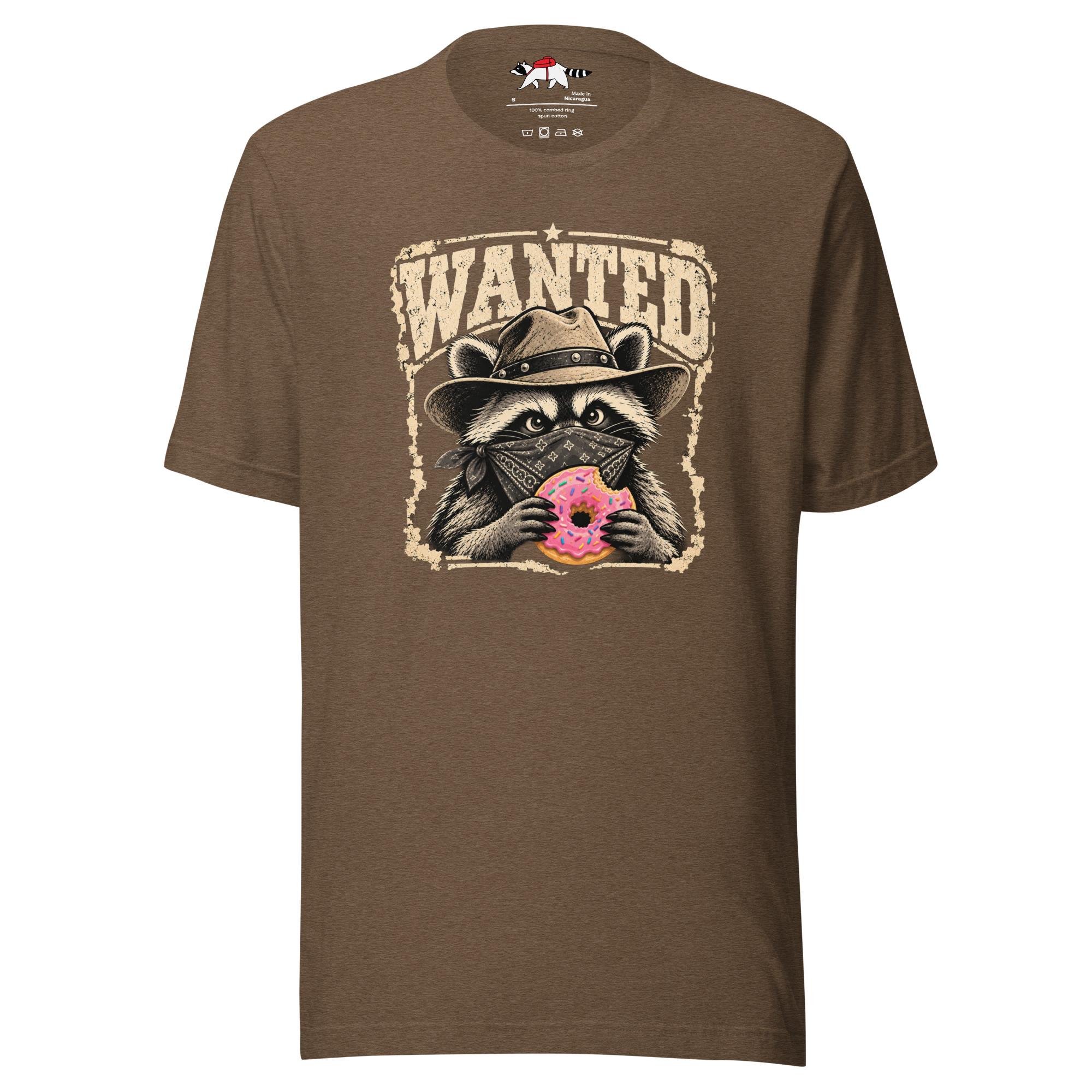 Wanted Donut Bandit Raccoon T-Shirt - Image 2