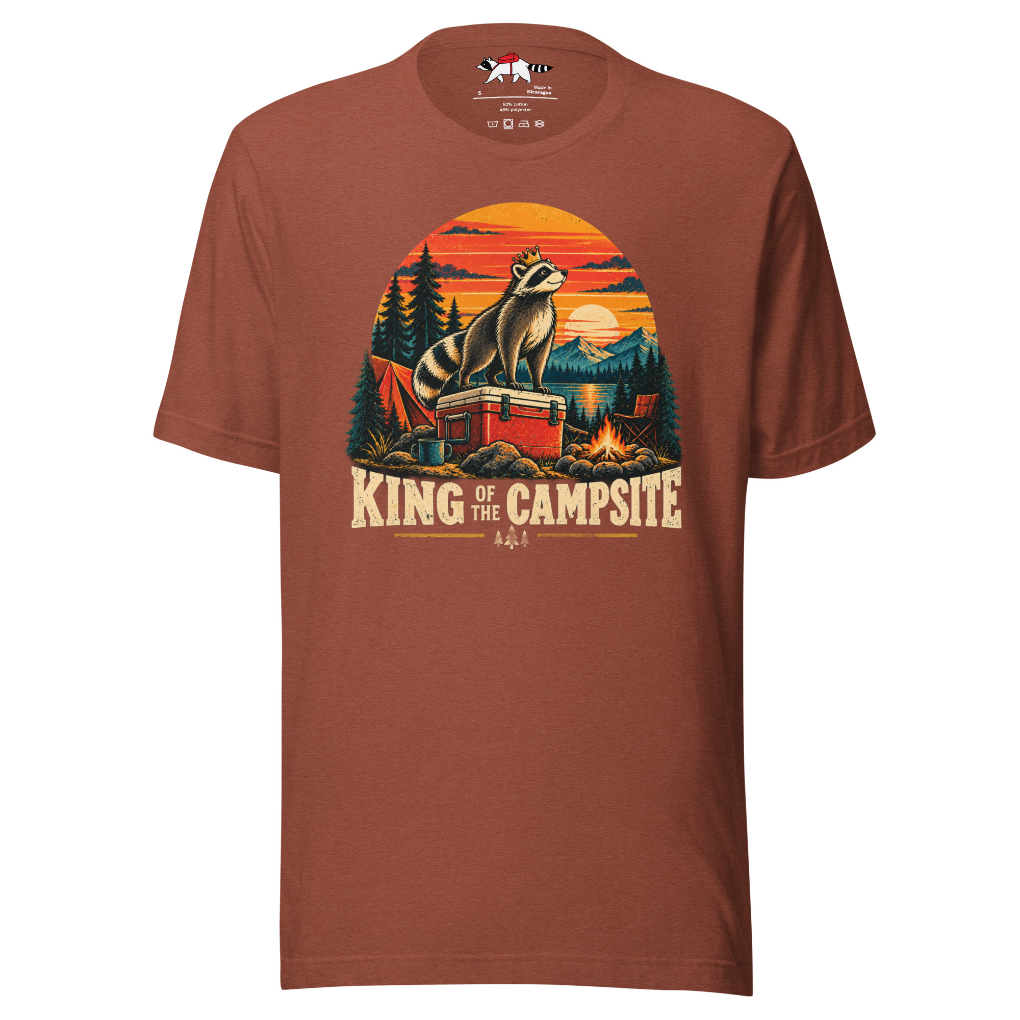 King of the Campsite Raccoon T-Shirt - Image 9