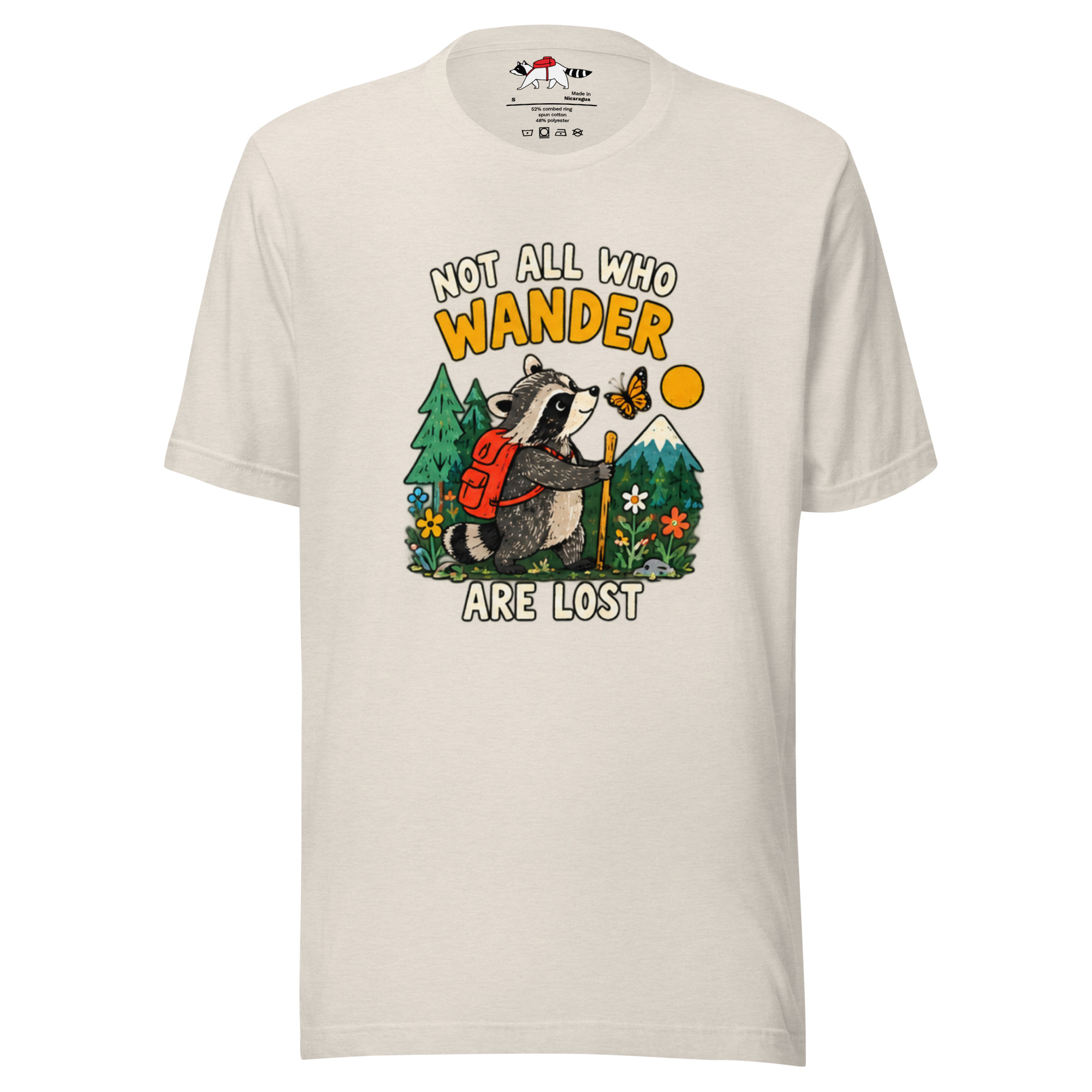 Not All Who Wander Are Lost Raccoon T-Shirt - Image 10