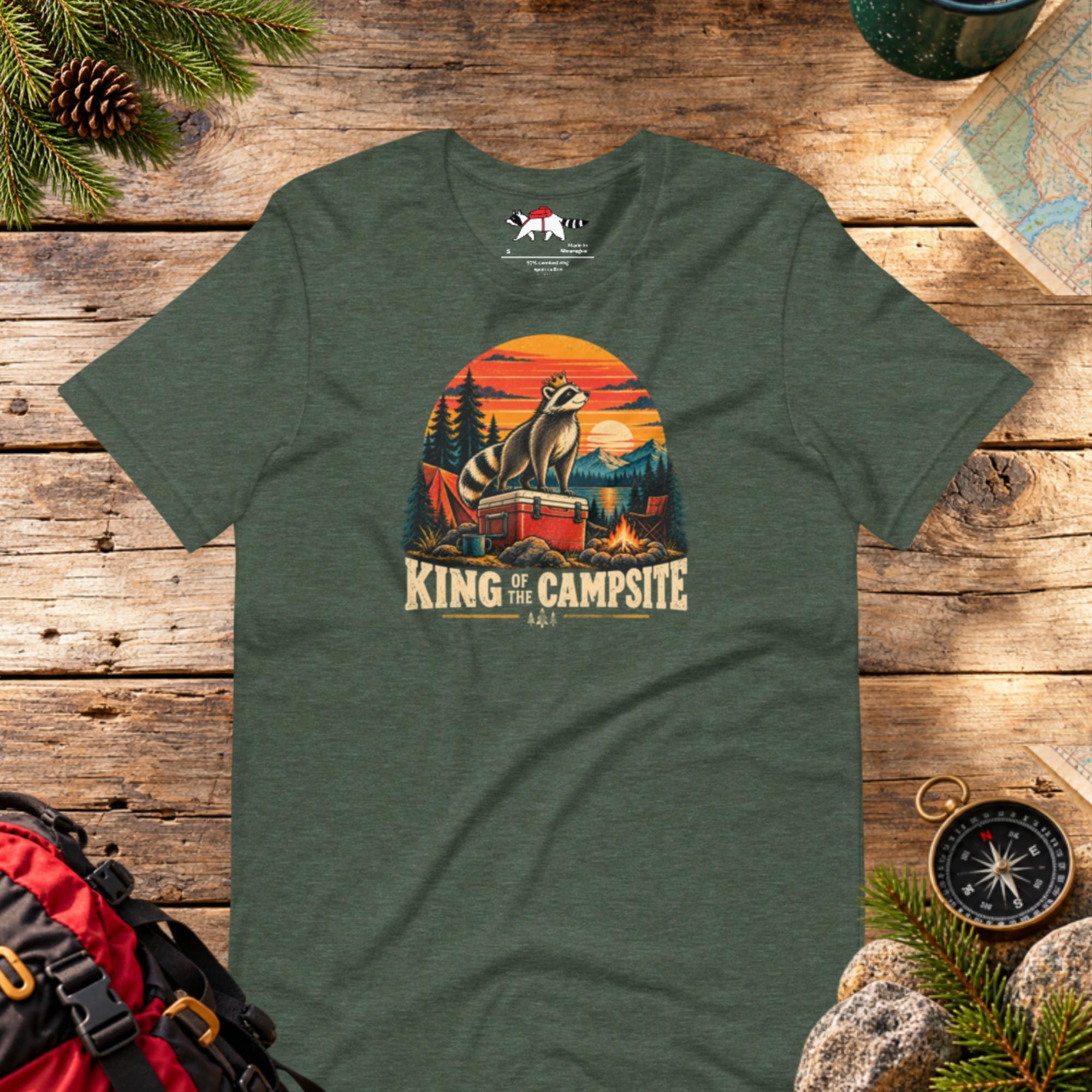 King of the Campsite Raccoon T-Shirt
