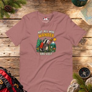 Not All Who Wander Are Lost Raccoon T-Shirt