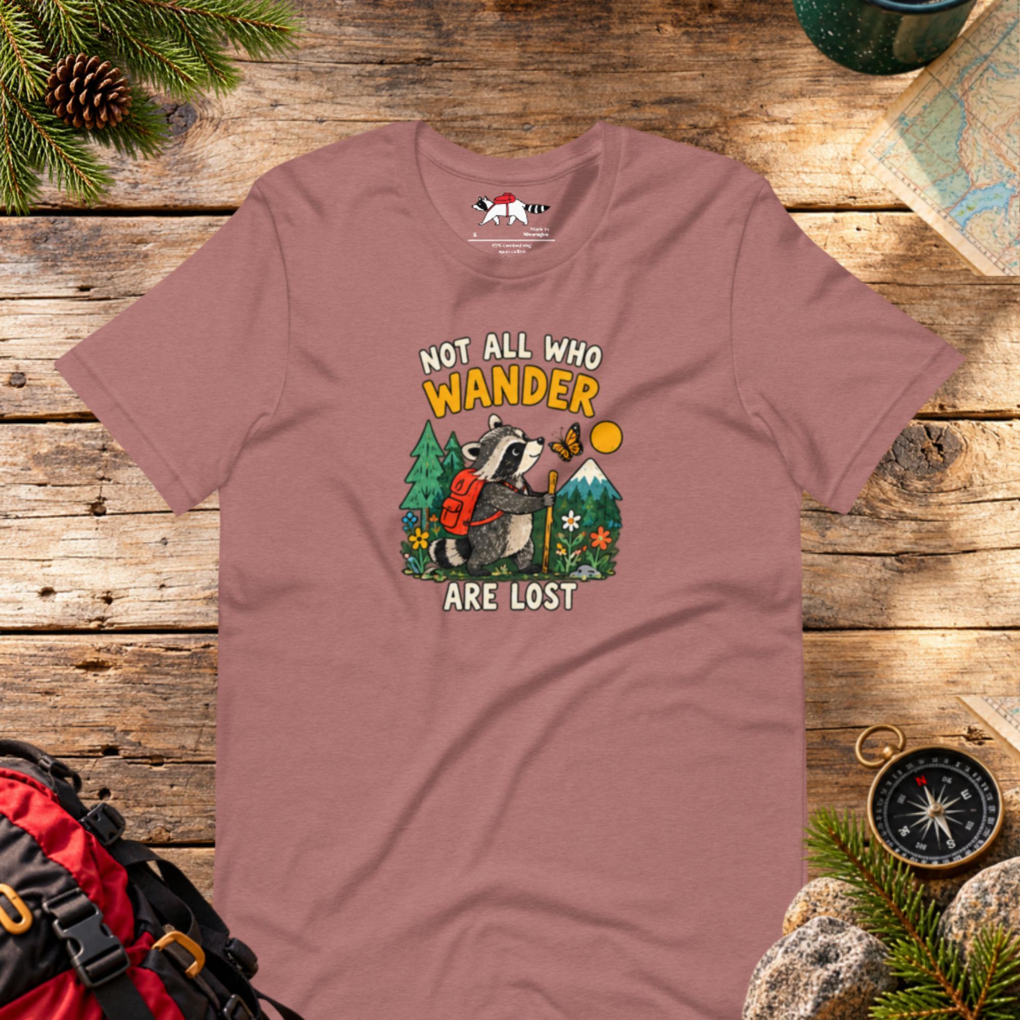 Not All Who Wander Are Lost Raccoon T-Shirt