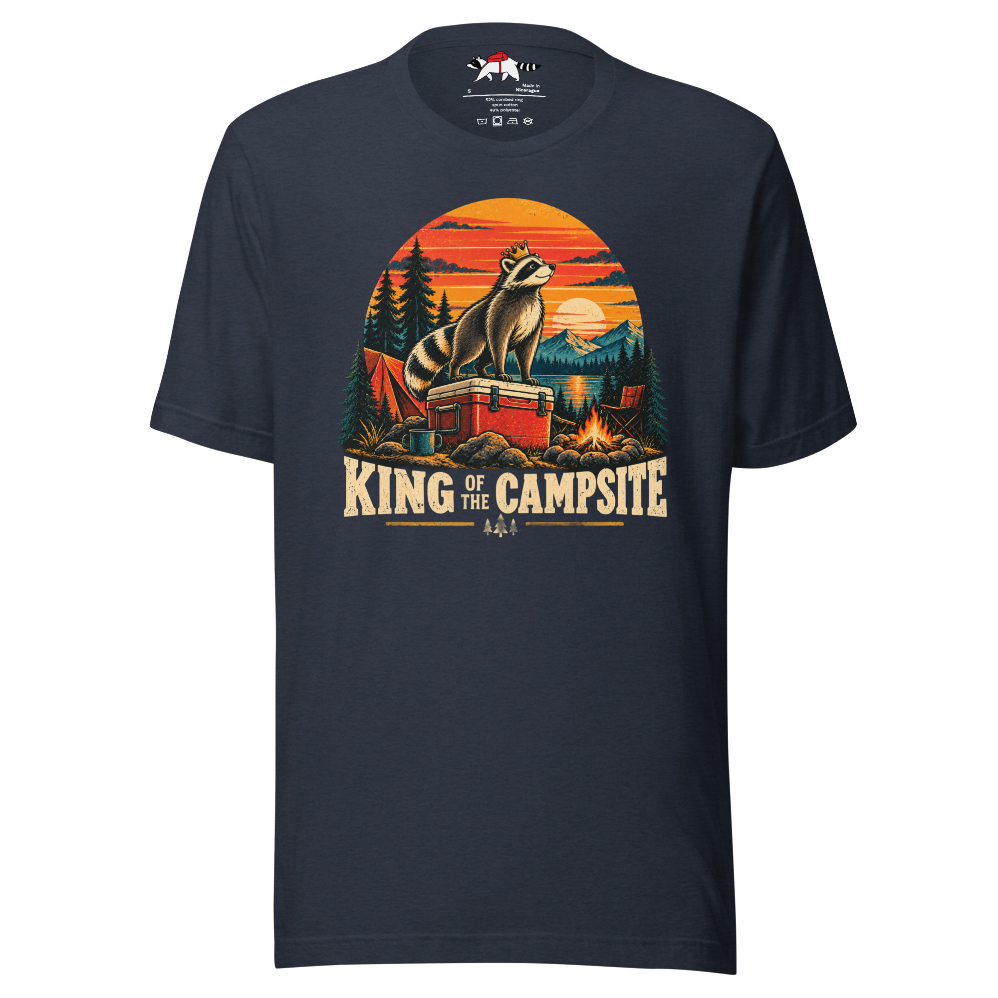 King of the Campsite Raccoon T-Shirt - Image 5