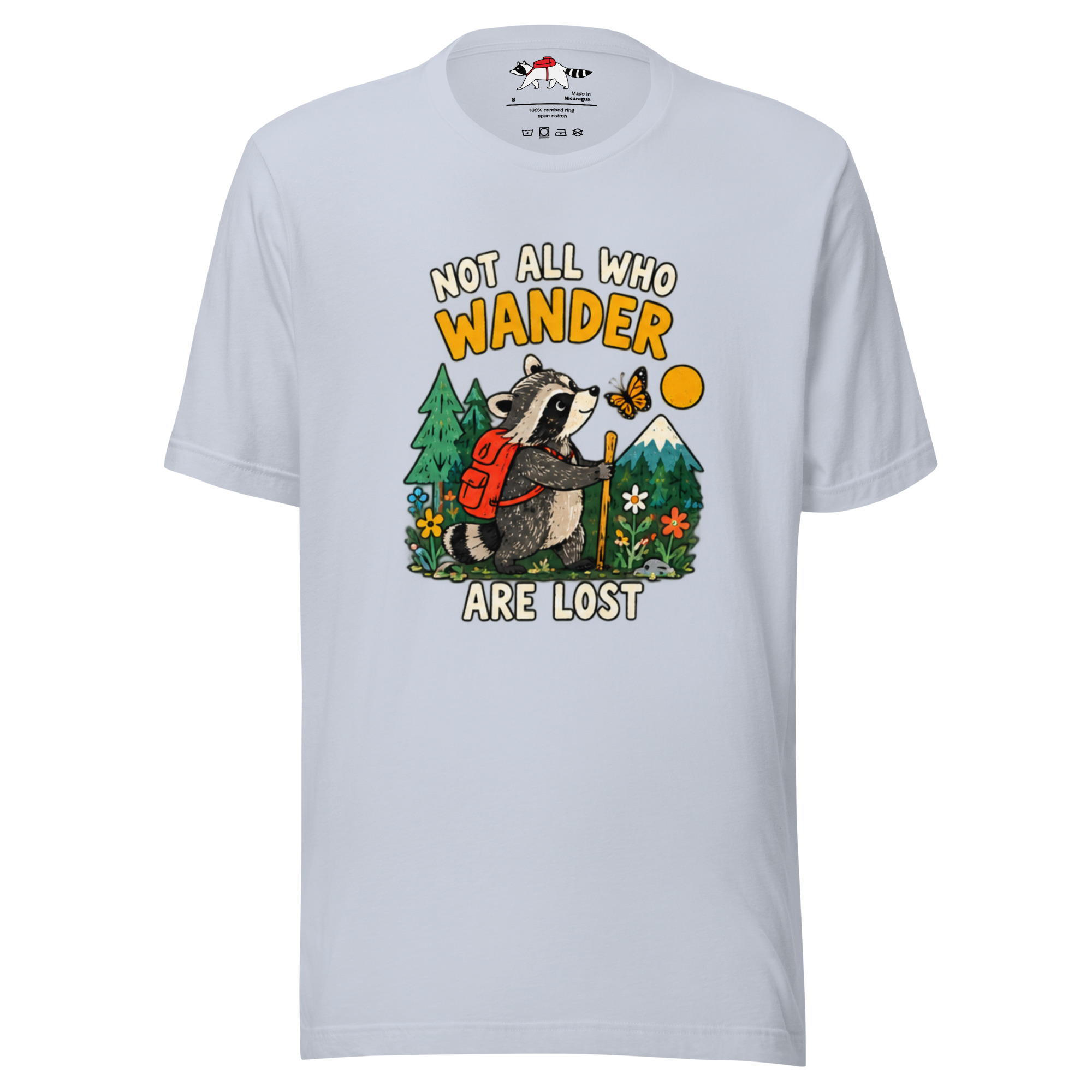 Not All Who Wander Are Lost Raccoon T-Shirt - Image 8