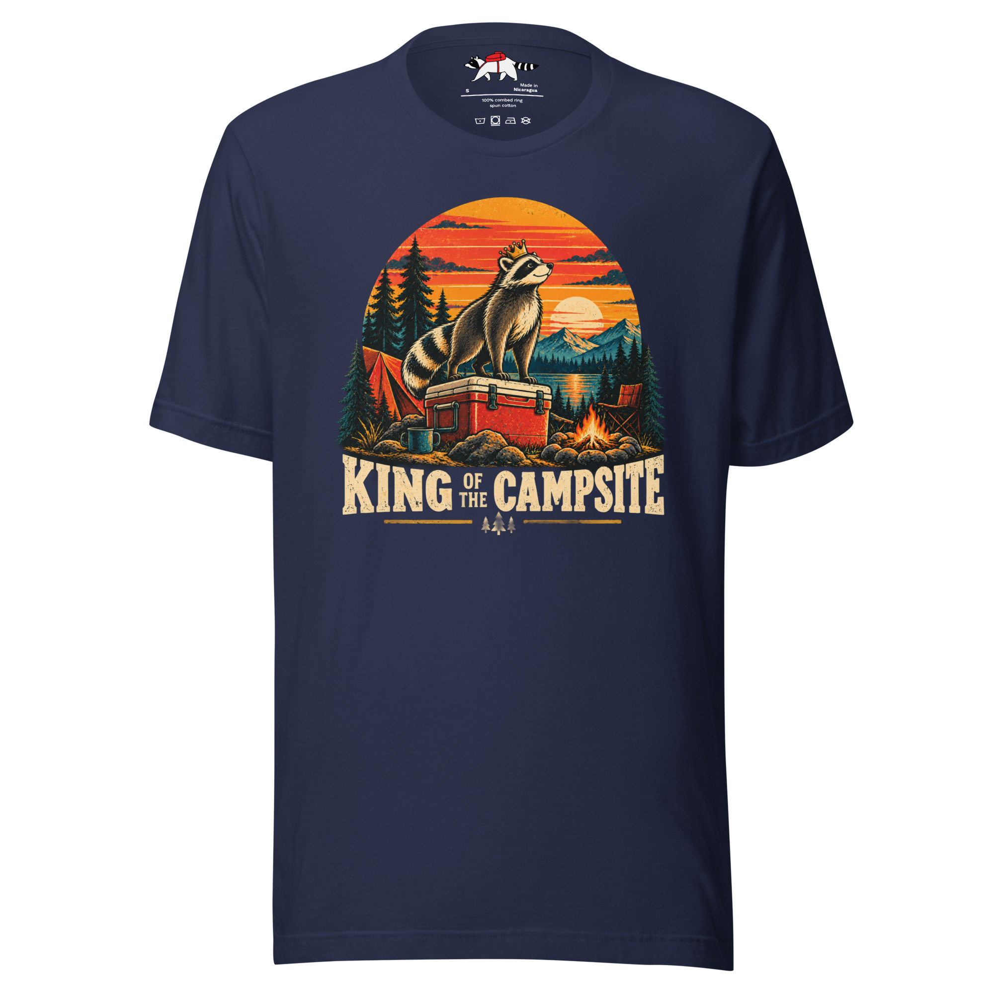 King of the Campsite Raccoon T-Shirt - Image 3