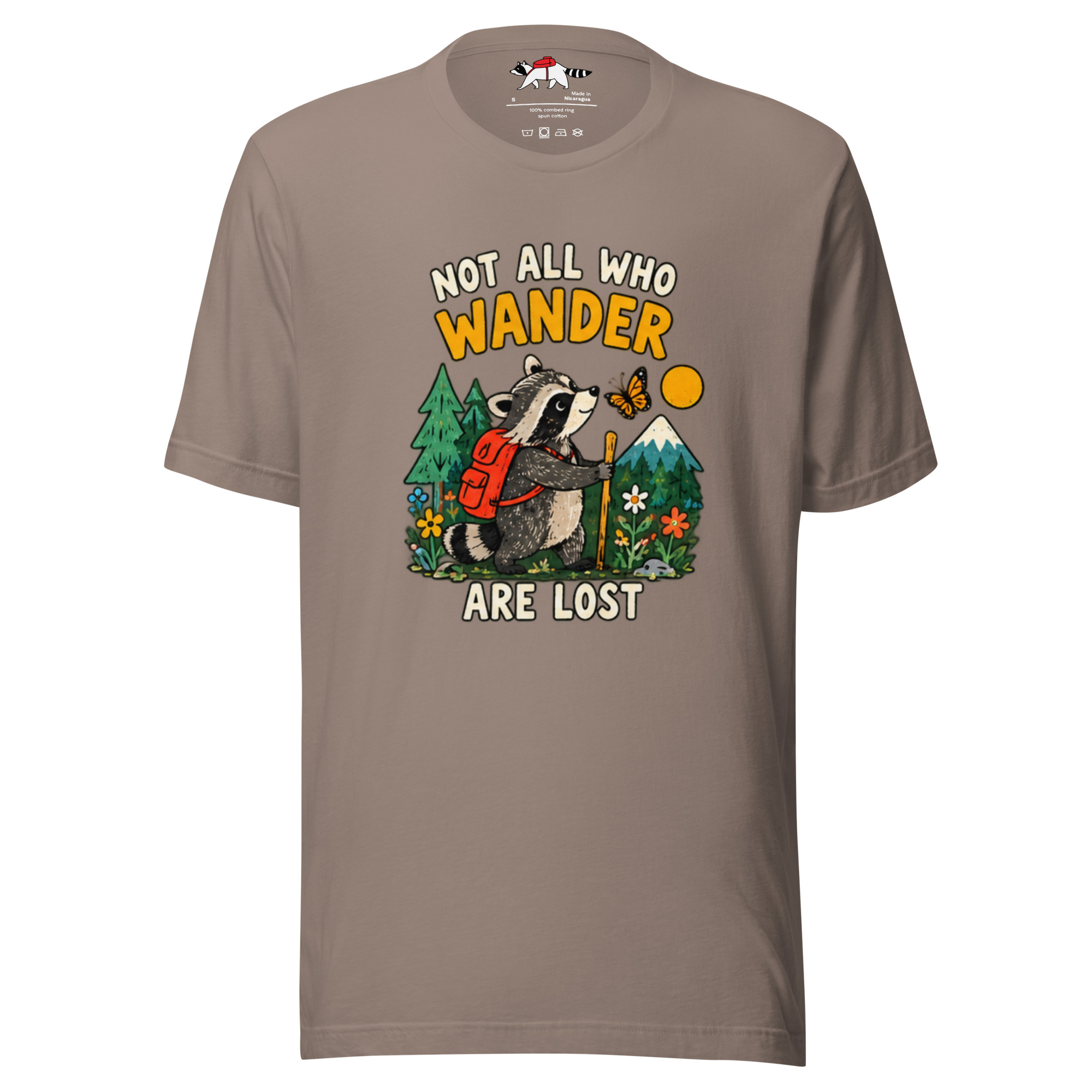 Not All Who Wander Are Lost Raccoon T-Shirt - Image 4