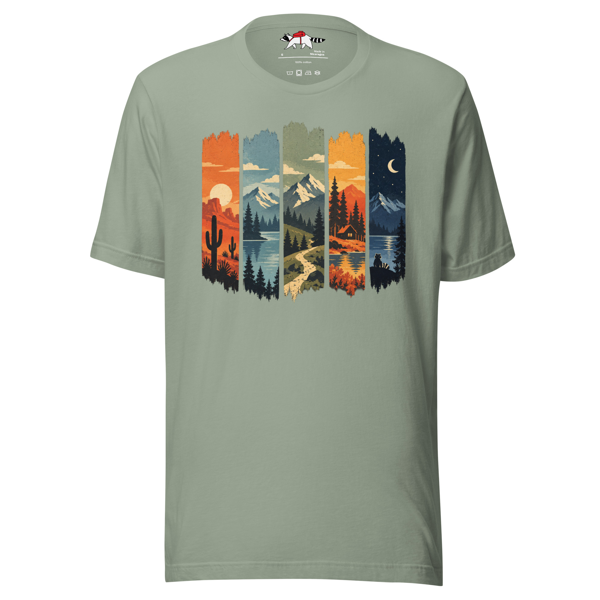 Five Scenic Landscapes Outdoor T-Shirt - Image 6