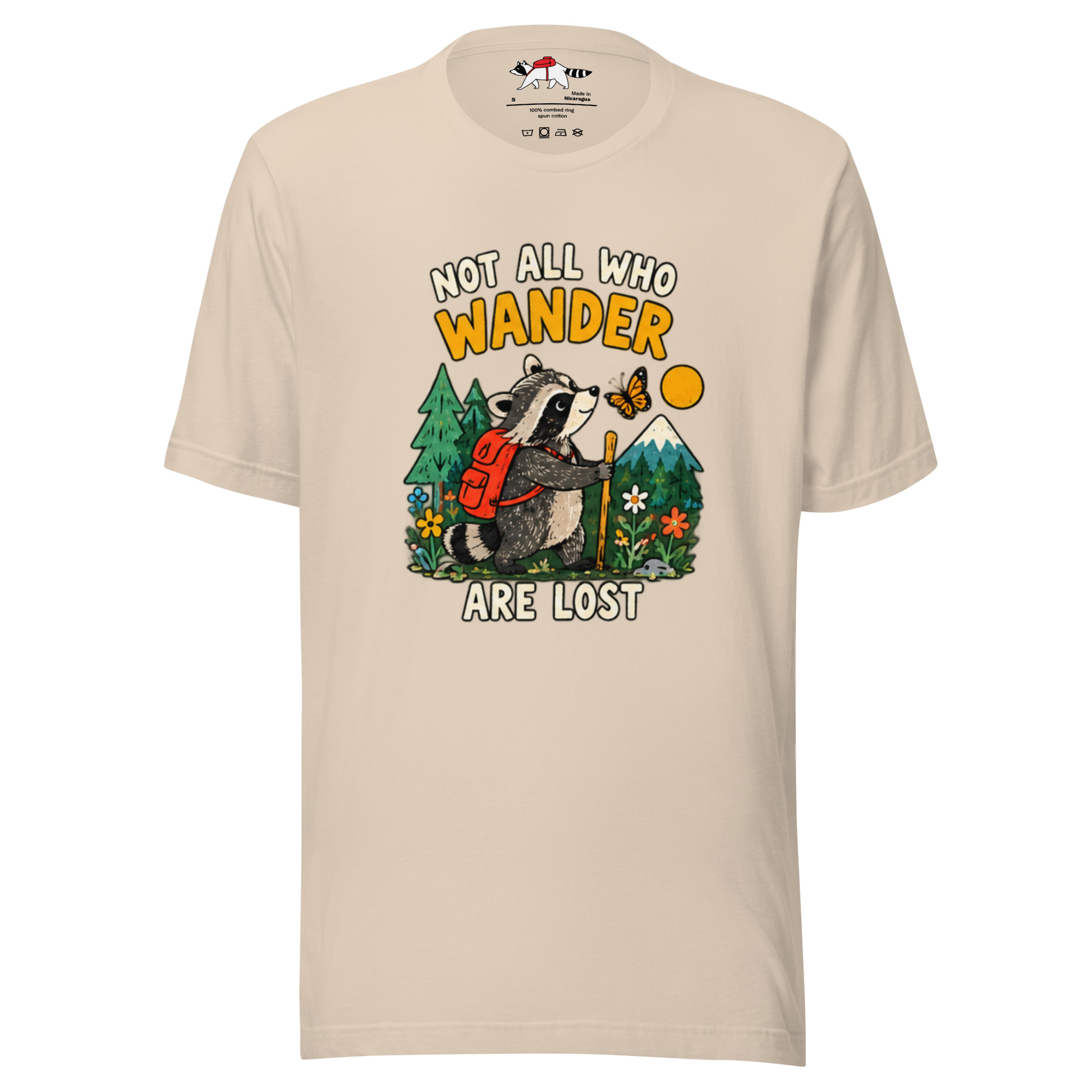 Not All Who Wander Are Lost Raccoon T-Shirt - Image 9