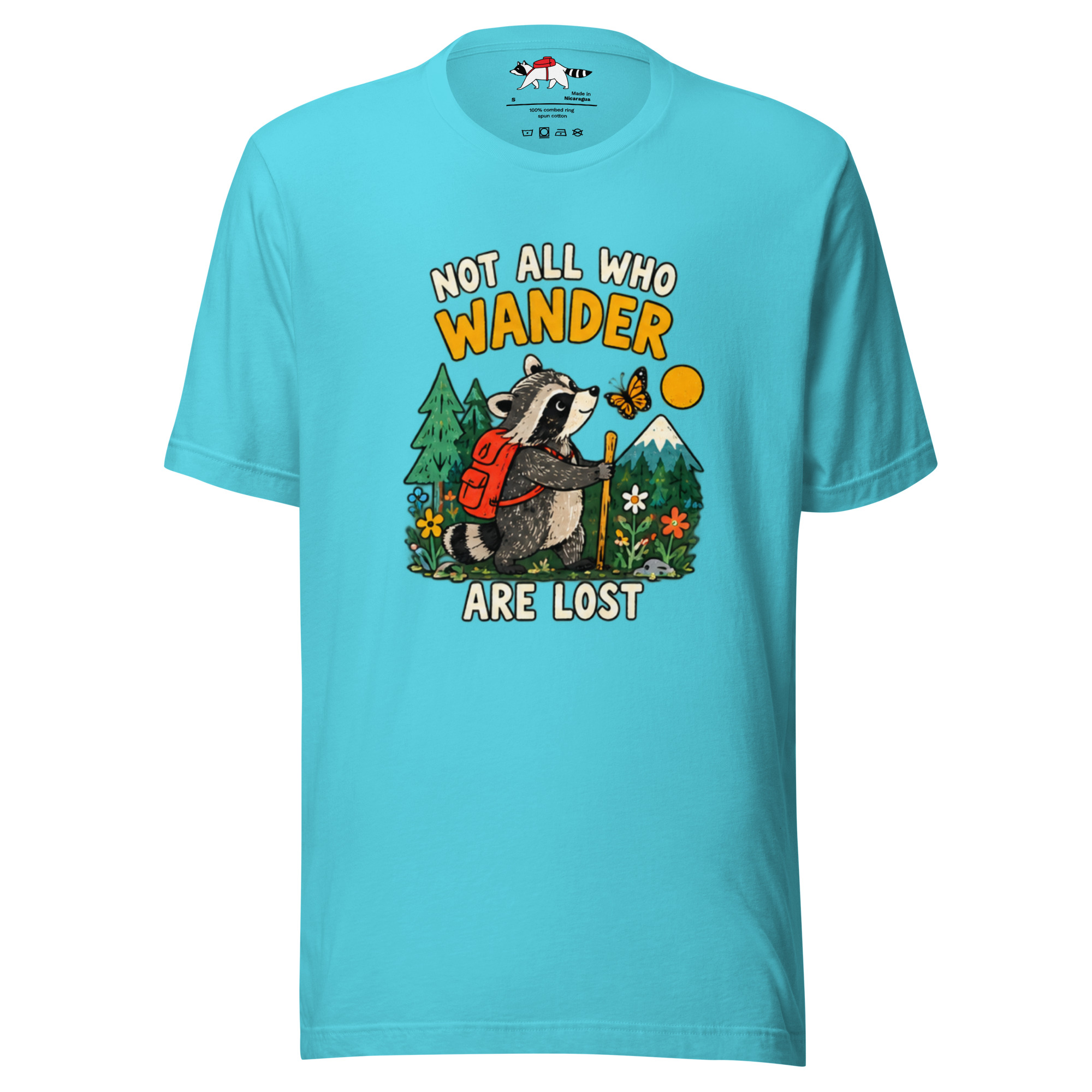 Not All Who Wander Are Lost Raccoon T-Shirt - Image 6