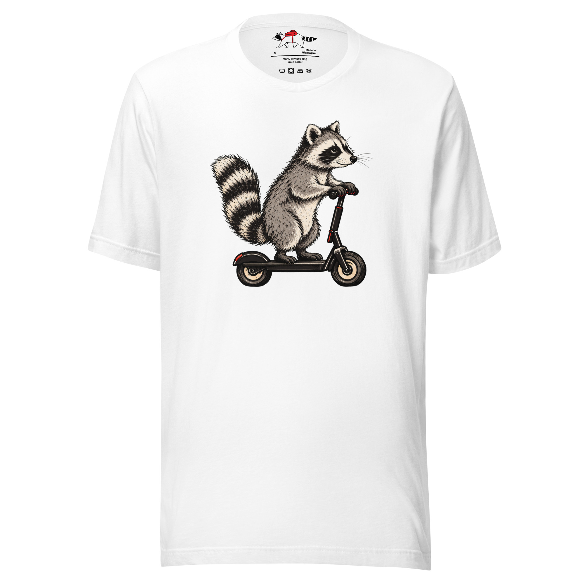 Scooter Bandit Raccoon T-Shirt - Image 8